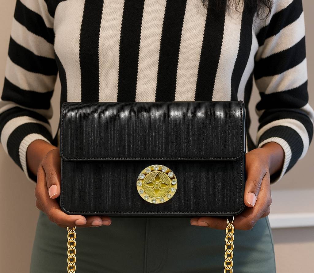 Haske Aura Bag in its default sleek black mode