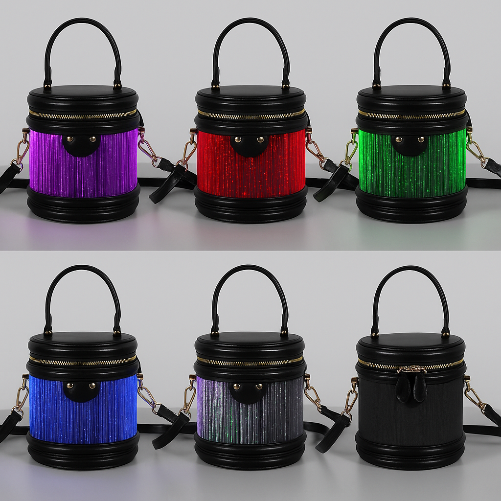 Haske Halo Bag shown in multiple light colors